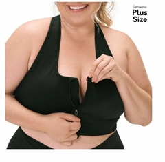 Top Fitness Plus Size com Zíper e Bojo Removível Zee Rucci - comprar online