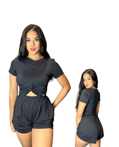 Conjunto Short Duplo com Cropped Kelly - Girafit