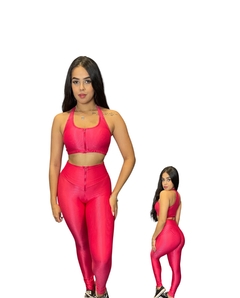 Conjunto Calça Canelado com Zíper