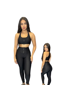 Imagem do Conjunto Calça Canelado com Zíper