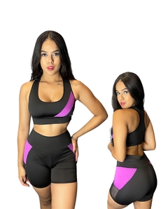 Conjunto Short Tule Contrast - Girafit
