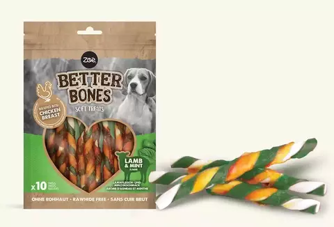 Zeus Better Bones - Palitos Sabor Cordero & Menta (12,5 cm - 10 ud)