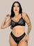 Conjunto Lingerie Sexy Renda Sem Bojo Com Aro Calcinha Fio Duplo Luna . - comprar online