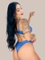 Conjunto Lingerie Sexy Renda Sem Bojo Com Aro Calcinha Fio Duplo Luna . - DL Moda Íntima 