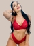 Conjunto Lingerie Sexy Renda Sem Bojo Com Aro Calcinha Fio Duplo Luna . - loja online