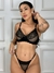 Conjunto Lingerie Sexy Em Renda Sem Bojo Com Aro E Calcinha Tanga Roberta. - loja online