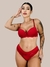 Conjunto Lingerie Sexy Em Microfibra Sutiã com Bojo E Calcinha Detalhes em Renda Monalisa