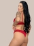 Conjunto Sutiã com Bojo e Calcinha Lingerie em Microfibra E Detalhe em Renda Fabiana - DL Moda Íntima 