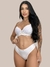 Conjunto Sutiã com Bojo e Calcinha Lingerie em Microfibra E Detalhe em Renda Fabiana