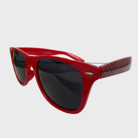 Óculos de sol Vermelho Quadriculado + Case estojo - comprar online