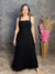 Vestido Midi Alça Larga Caimento Reto na internet