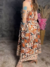 Vestido Midi Decote Quadrado Alcinha Elastica na internet