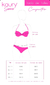 Tabla de talles bikinis de Kaury