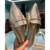 Mule Sapatilha Lizard Bico Fino Santa Lolla Metalizada - Duda Bags e Shoes