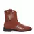 Bota Santa Lolla Coturno Couro Marrom Cano Curto