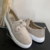 Tênis Slip On Santa Lolla Laço Linho Bege - Duda Bags e Shoes