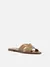 Chinelo Rasteira Couro Preta Arezzo Classica - comprar online