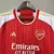 Camisa Arsenal I 23/24 - Torcedor Adidas Feminina - Vermelha com detalhes em branco e dourado - Fut-Ace