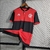 Camisa Flamengo I Retrô 17/18 Torcedor Masculina - Vermelha com detalhes em Preto - Fut-Ace
