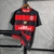 Camisa Flamengo I Retrô 2000 Torcedor Masculina -Vermelha com detalhes em preto e patrocinios em branco na internet