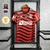Camisa Flamengo III 22/23 Torcedor Masculina - Vermelha com detalhes em preto e branco com todo patrocinio