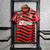 Camisa Flamengo III 22/23 Torcedor Masculina - Vermelha com detalhes em preto e branco com todo patrocinio na internet