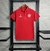 Camisa Flamengo Polo Edição Especial Conmebol 23/24 Torcedor Masculina - Vermelha com detalhes em Branco