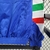 Jaqueta Corta-Vento Arsenal 23/24 - Azul com detalhes em branco e verde e vermelho - loja online