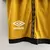 Kit Infantil Rayo Vallecano III 23/24 Umbro - Dourado com detalhes em preto e branco - Fut-Ace