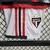 Kit Infantil São Paulo II 23/24 Adidas - Preto com detalhes em vermelho e branco - Fut-Ace