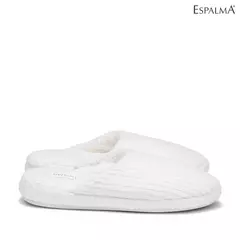 Pantuflas Espalma Top Canele Blanca