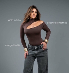 Body de Gola Assimétrico - comprar online