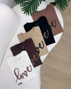 T-shirt Love 100% algodão - comprar online