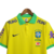 Camsia Seleção Brasileira I 22/23 Nike Torcedor Masculina - Amarela com detalhes em verde com todos os patrocinios - Nuke Tailandesa