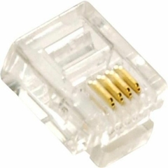 CONECTOR RJ11 P/TELEFONE MACHO