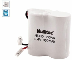 BATERIA P/TELEFONE S/FIO 2.4V 2/3AA