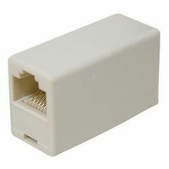 EMENDA FEMEA RJ45 8 VIAS FEMEA RETA DICOMP BCA/BEGE