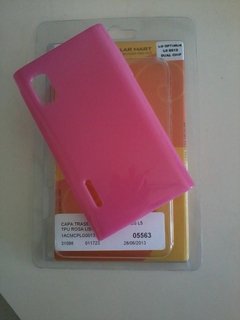 CAPA LG E615 OPTIMUS L5 TPU ROSA LISO FOSCO