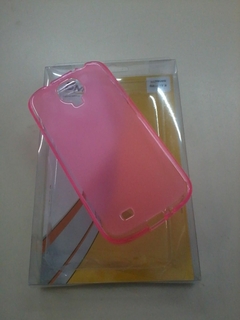 CAPA+PELÍCULA SAMSUNG GALAXY S4 I9500 TPU ROSA LISO