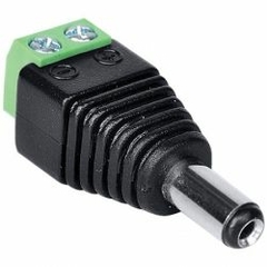 PLUG P4 MACHO 2,1 X 5,5 X 14MM C/ BORNE (A051) - Baroni Informática