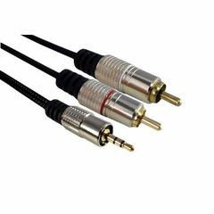 CABO P2 STEREO X 2 PLUGS RCA GOLD 2MTS