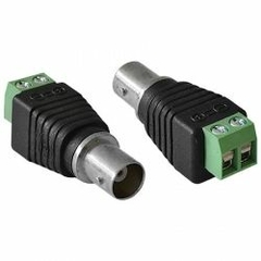 CFTV - ADAPTADOR CONECTOR BORNE X BNC FEMEA