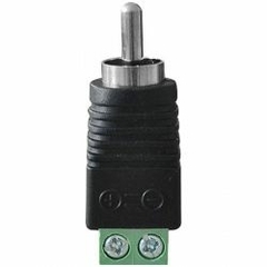 CONECTOR RCA MACHO COM BORNE - comprar online
