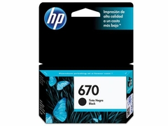 CARTUCHO DE TINTA CZ113AB HP670 PRETO 7,5 ML