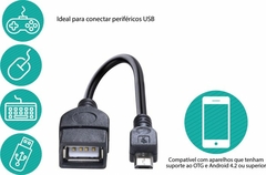 Imagem do CABO OTG MICRO USB MACHO X USB FEMEA 8 PINOS