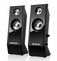 CAIXA DE SOM SPEAKER 2.0 BLACK PIANO USB 8W