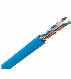 CABO LAN U/UTP CAT6 24AWG X 4P AZUL - comprar online