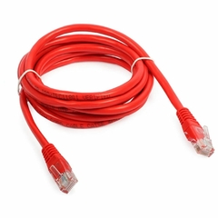 PATCH CORD 2,5M CAT5E VERMELHO PLUSCABLE - comprar online