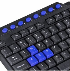 TECLADO VINIK DRAGON V2 1.8M PRETO/AZUL GT102 - comprar online