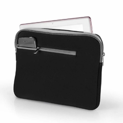 CASE NEOPRENE PARA NOTEBOOK ATE 14- PRETO E CINZA
